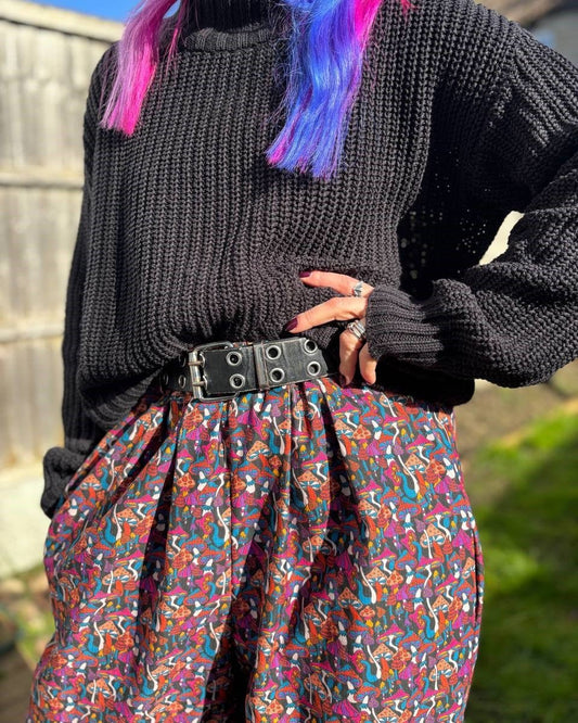 Alternative Handmade Polly Trousers - Mushrooms - Corduroy - Pick your Fabric by Lunaticpin