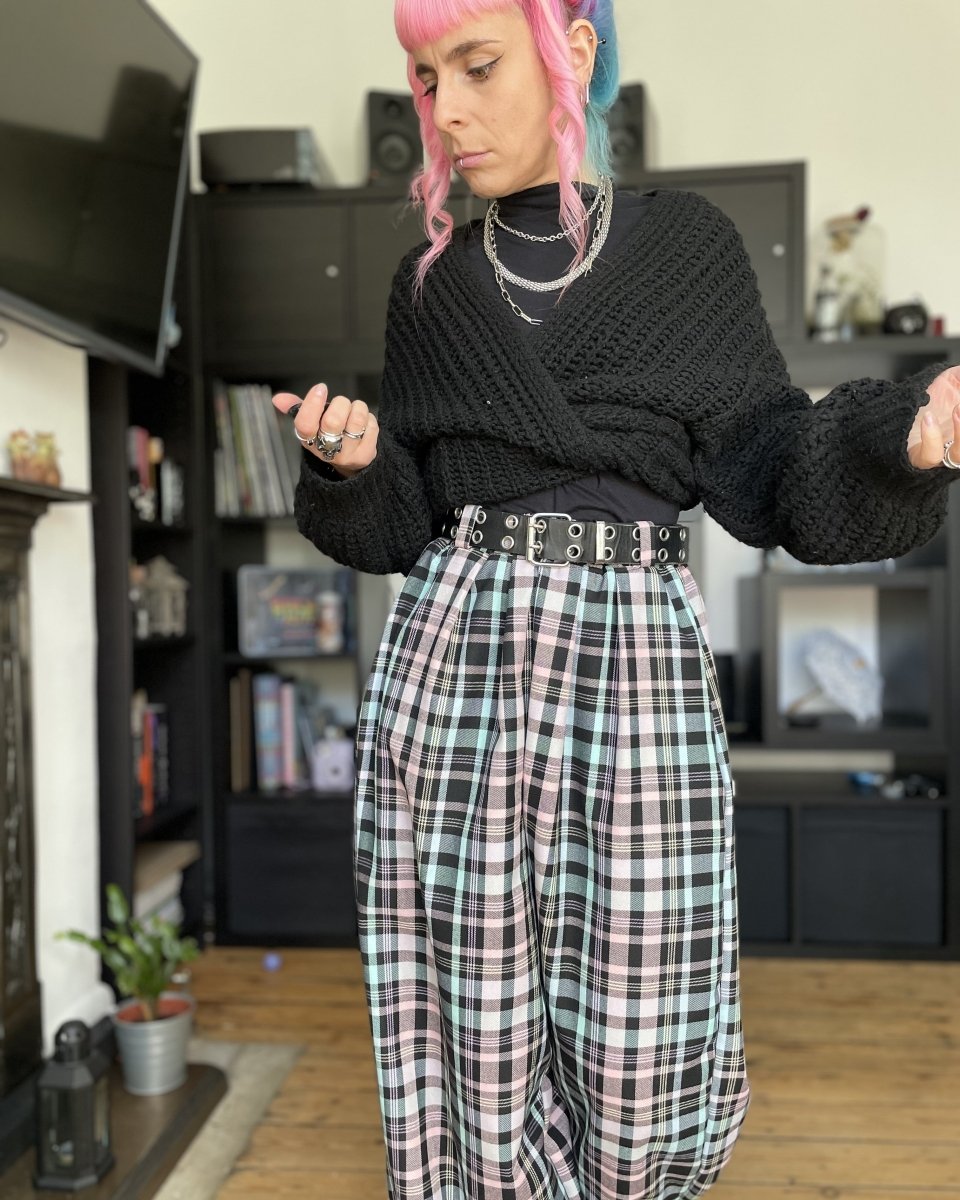 Handmade POLLY TROUSERS - PASTEL RAINBOW - Lunaticpin