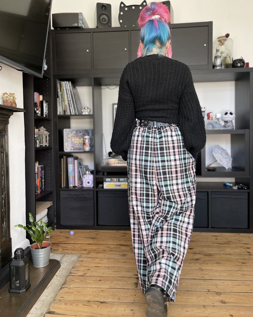 Handmade POLLY TROUSERS - PASTEL RAINBOW - Lunaticpin