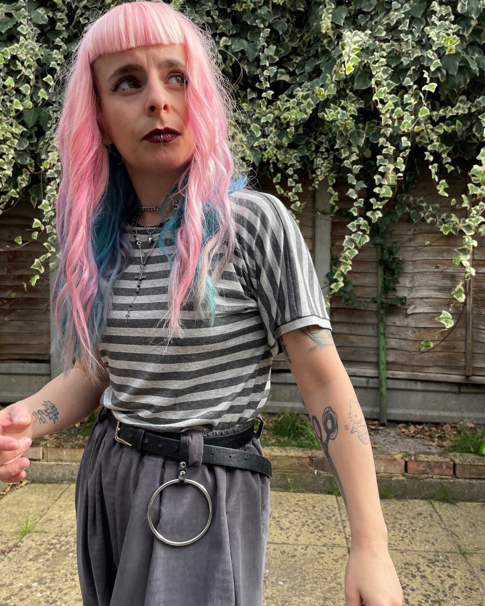 Alternative Handmade Billy Top - Grey by Lunaticpin