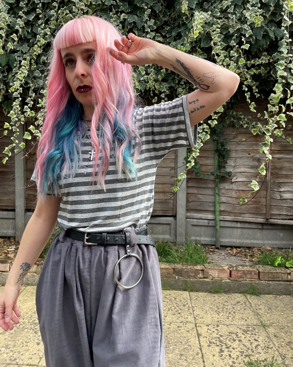 Alternative Handmade Billy Top - Grey by Lunaticpin