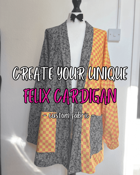 Alternative Handmade Felix Cardigan - custom fabric by Lunaticpin