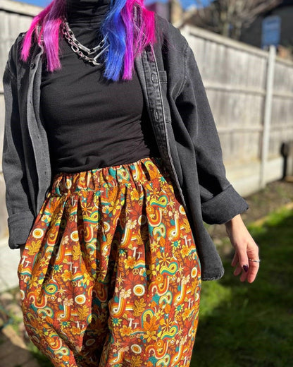 Alternative Handmade Johnny Trousers - Mushrooms - Corduroy - Pick your Fabric by Lunaticpin