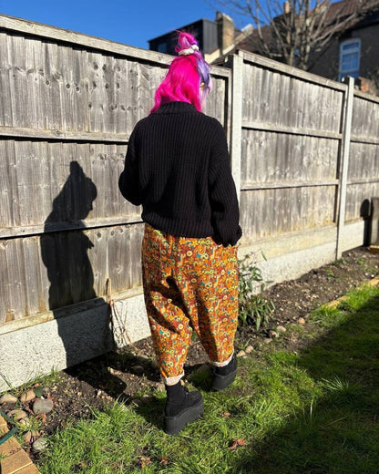 Alternative Handmade Johnny Trousers - Mushrooms - Corduroy - Pick your Fabric by Lunaticpin