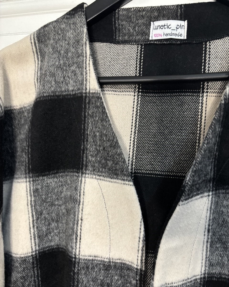 Alternative Handmade Marilu Jacket - B&W by Lunaticpin