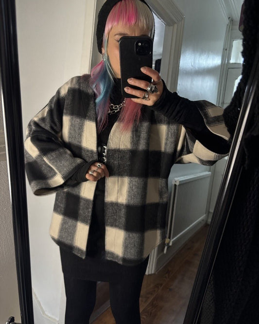 Alternative Handmade Marilu Jacket - B&W by Lunaticpin