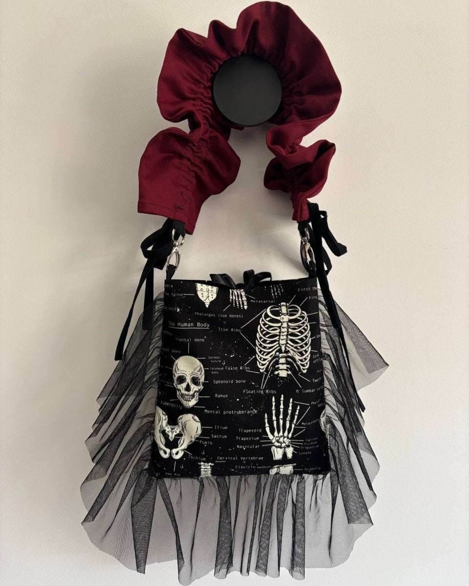 Alternative Handmade Mini Tote Bag - Glow in the Dark by Lunaticpin