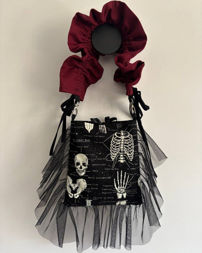 Alternative Handmade Mini Tote Bag - Glow in the Dark by Lunaticpin