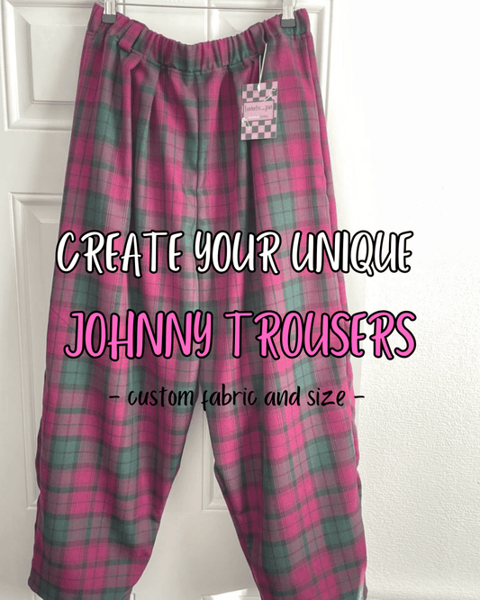 Alternative Handmade Create Your Unique Johnny Trousers - custom fabric and size by Lunaticpin