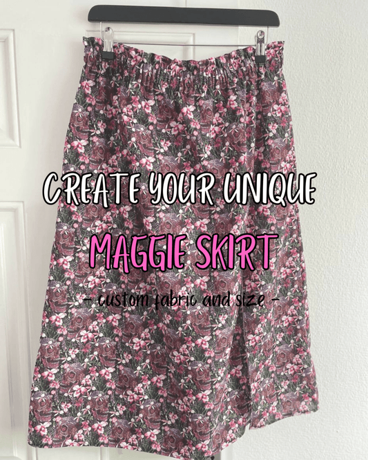 Alternative Handmade Create Your Unique Maggie Midi Skirt - custom fabric and size by Lunaticpin