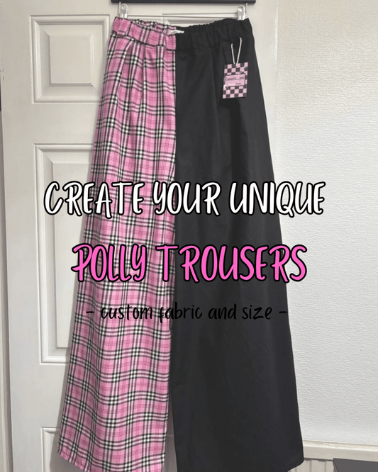 Alternative Handmade Create Your Unique Polly Trousers - custom fabric and size by Lunaticpin