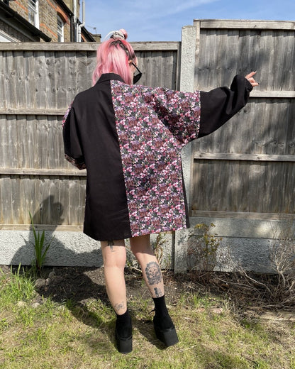 Handmade FELIX CARDIGAN - ORCHID SKULLS - Lunaticpin