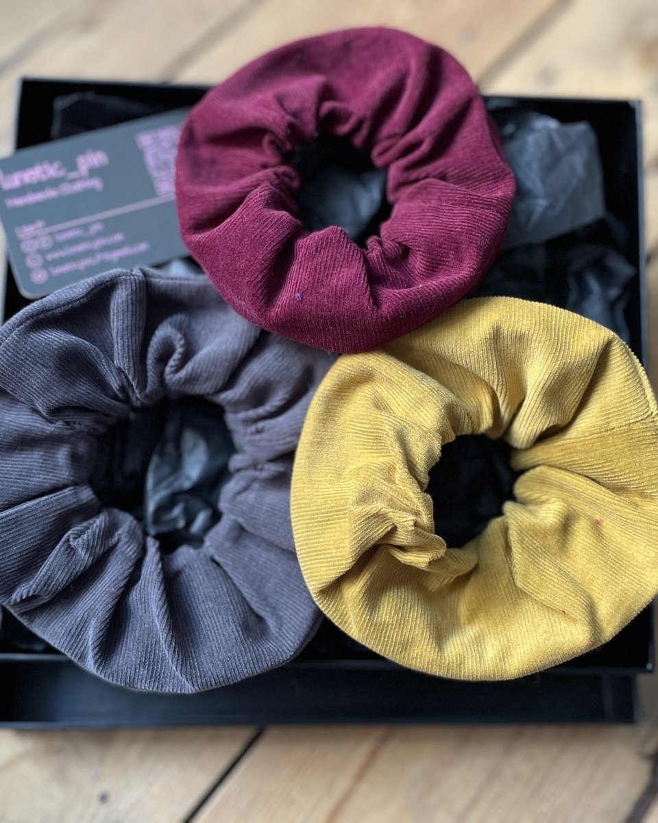 Alternative Handmade Scrunchies - Needlecord by Lunaticpin
