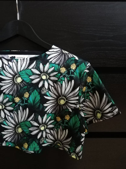 Handmade CROP TOP-FLORAL - Lunaticpin