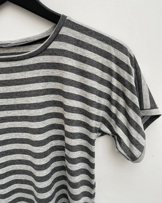 Handmade TOP BILLY - GREY STRIPES - Lunaticpin