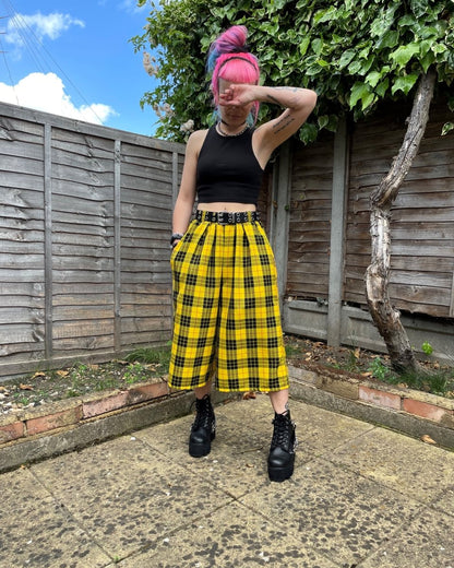 Alternative Handmade Valerie Trousers - Yellow Tartan by Lunaticpin